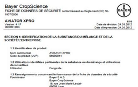 A quoi servent les FDS (Fiches de Données de Sécurité) ?